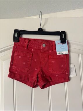 Cat & Jack Red Star Pocket Girls' Shorts